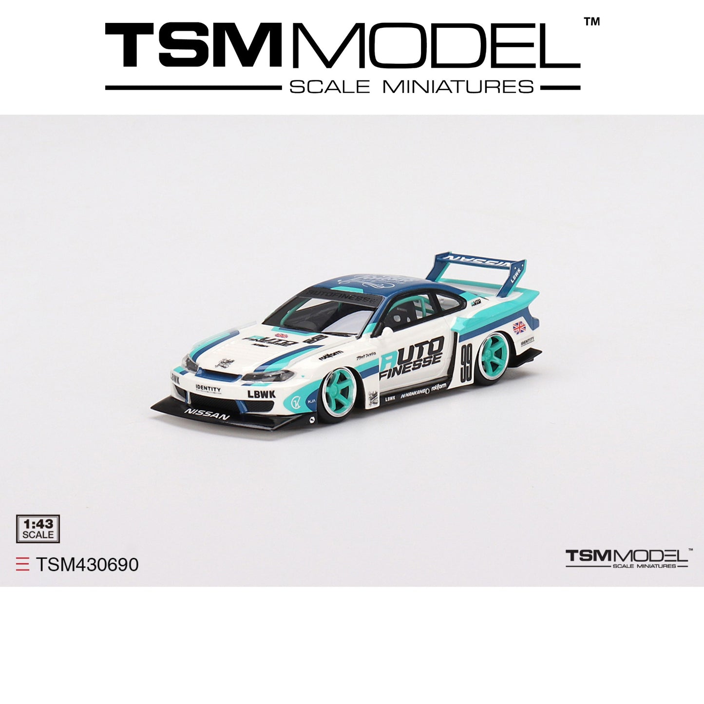 TSM MODEL Nissan LB-Super Silhouette S15 SILVIA Auto Finesse 1:43 - TSM430690