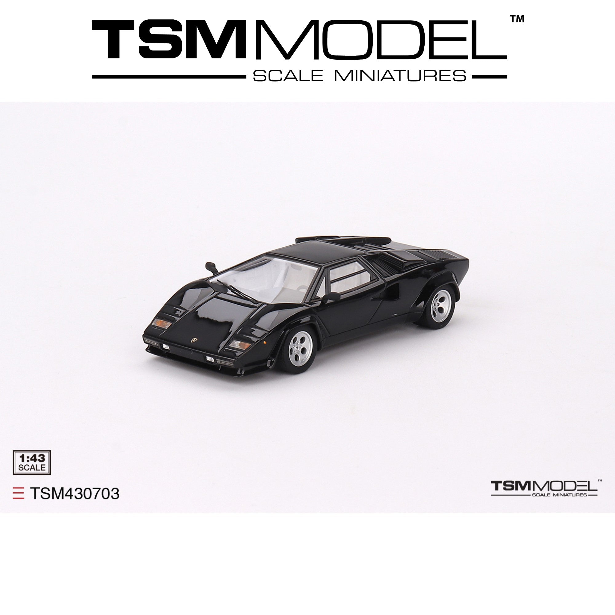 TSM MODEL Lamborghini Countach 5000S Black 1 43 TSM430703 CX Models