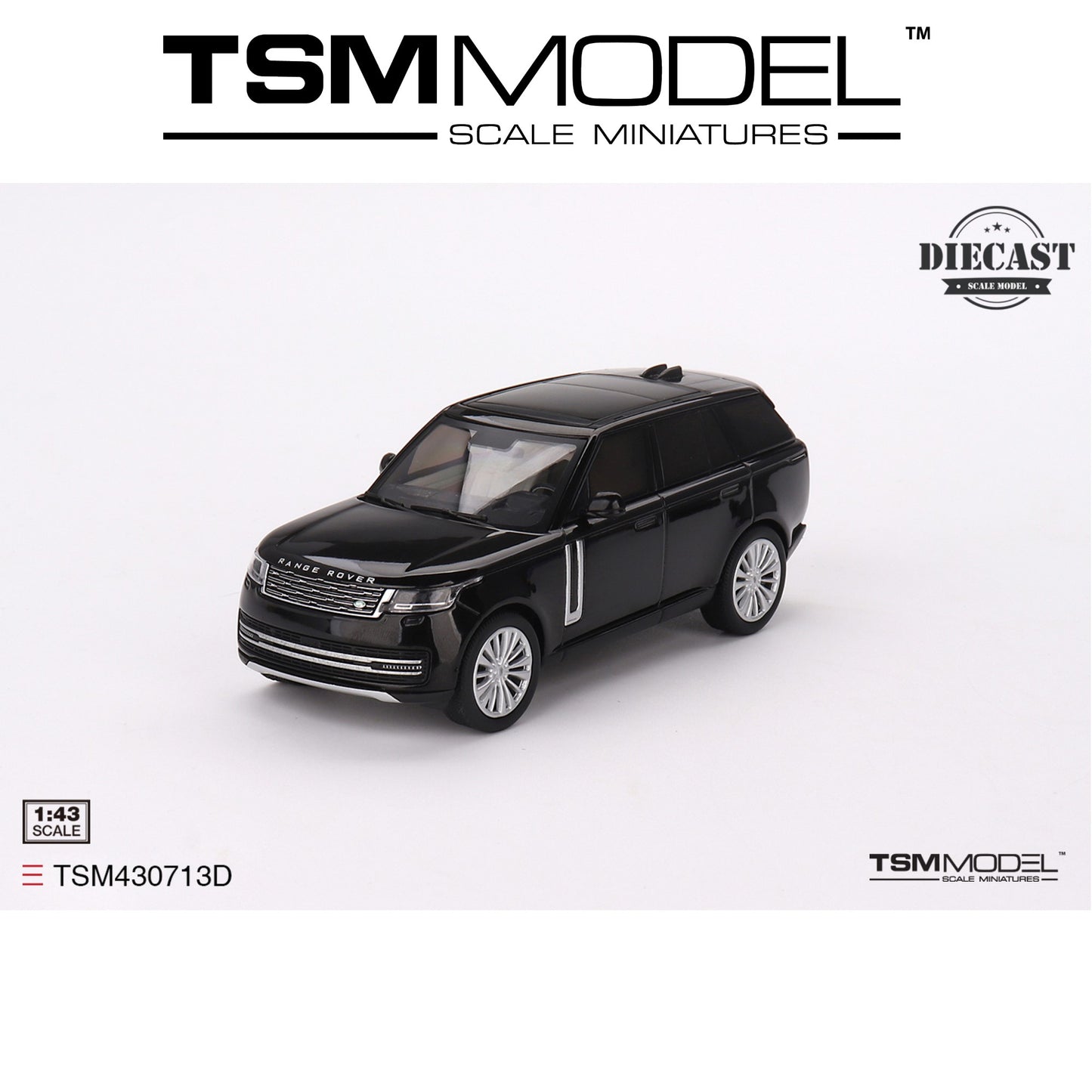 TSM MODEL Range Rover 2023 Santorini Black 1:43 - TSM430713D