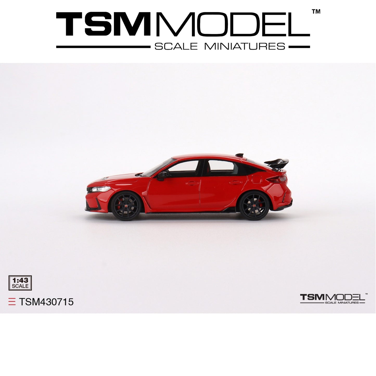 TSM MODEL Honda Civic Type R Rallye Red (RHD) 2023 1:43 - TSM430715