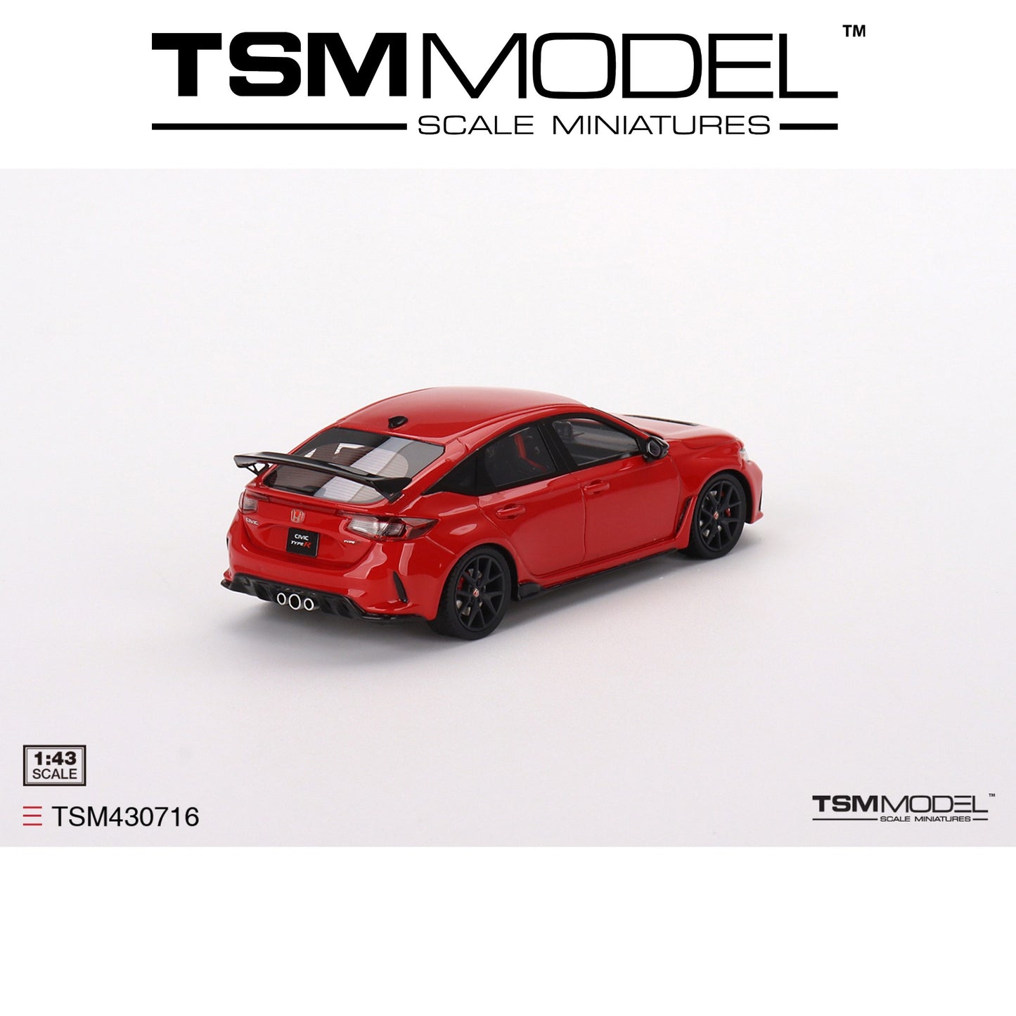 TSM MODEL Honda Civic Type R Rallye Red (LHD) 2023 1:43 - TSM430716