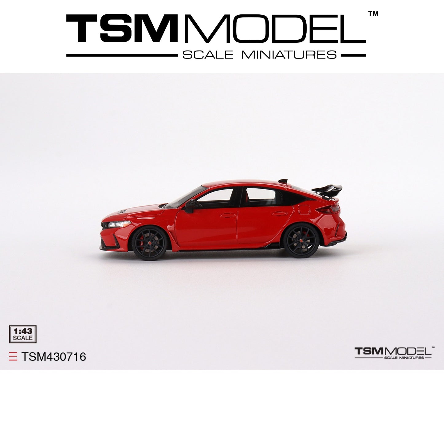 TSM MODEL Honda Civic Type R Rallye Red (LHD) 2023 1:43 - TSM430716