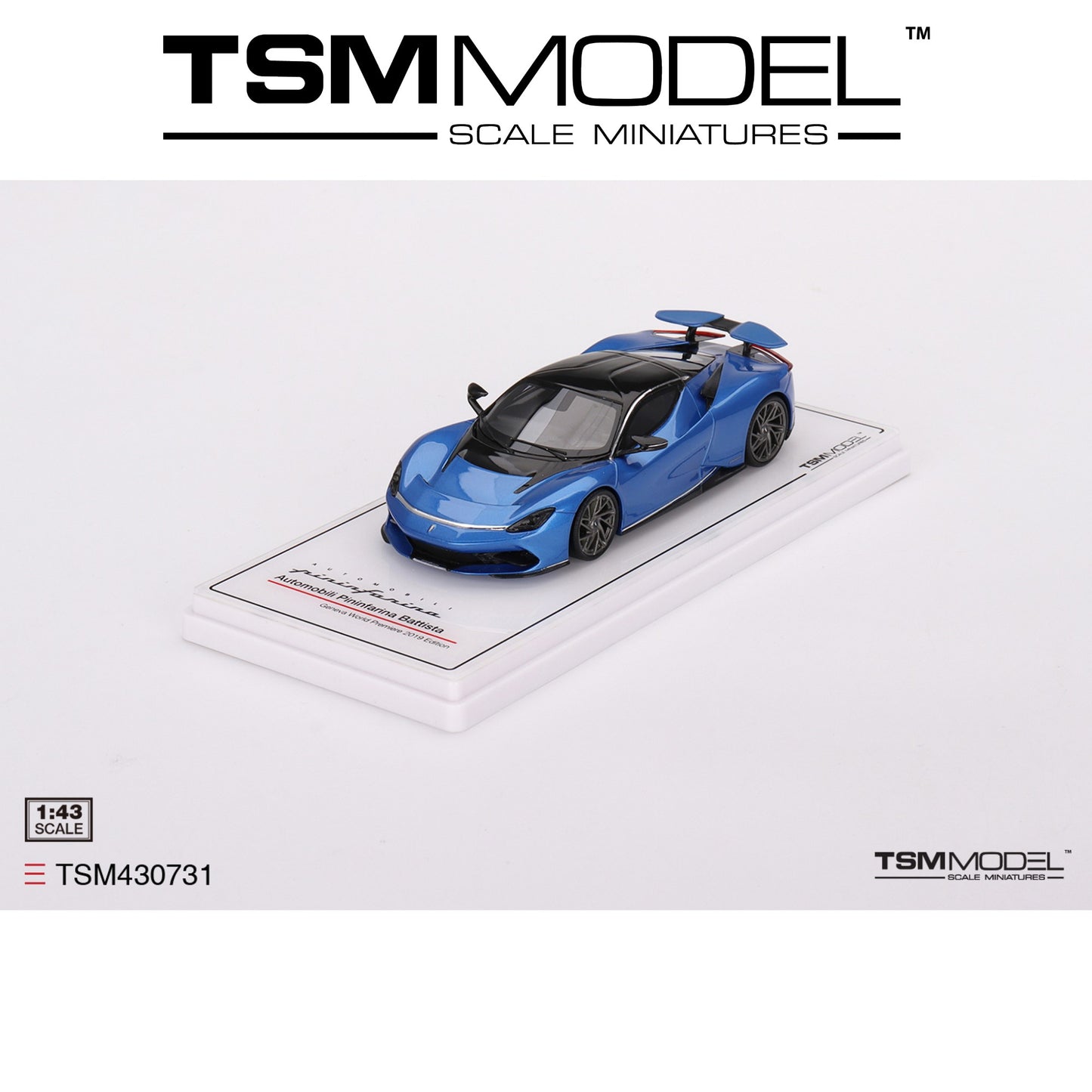 TSM MODEL Automobili Pininfarina Battista Geneva World Premiere 2019 Edition Iconica Blu 1:43 - TSM430731