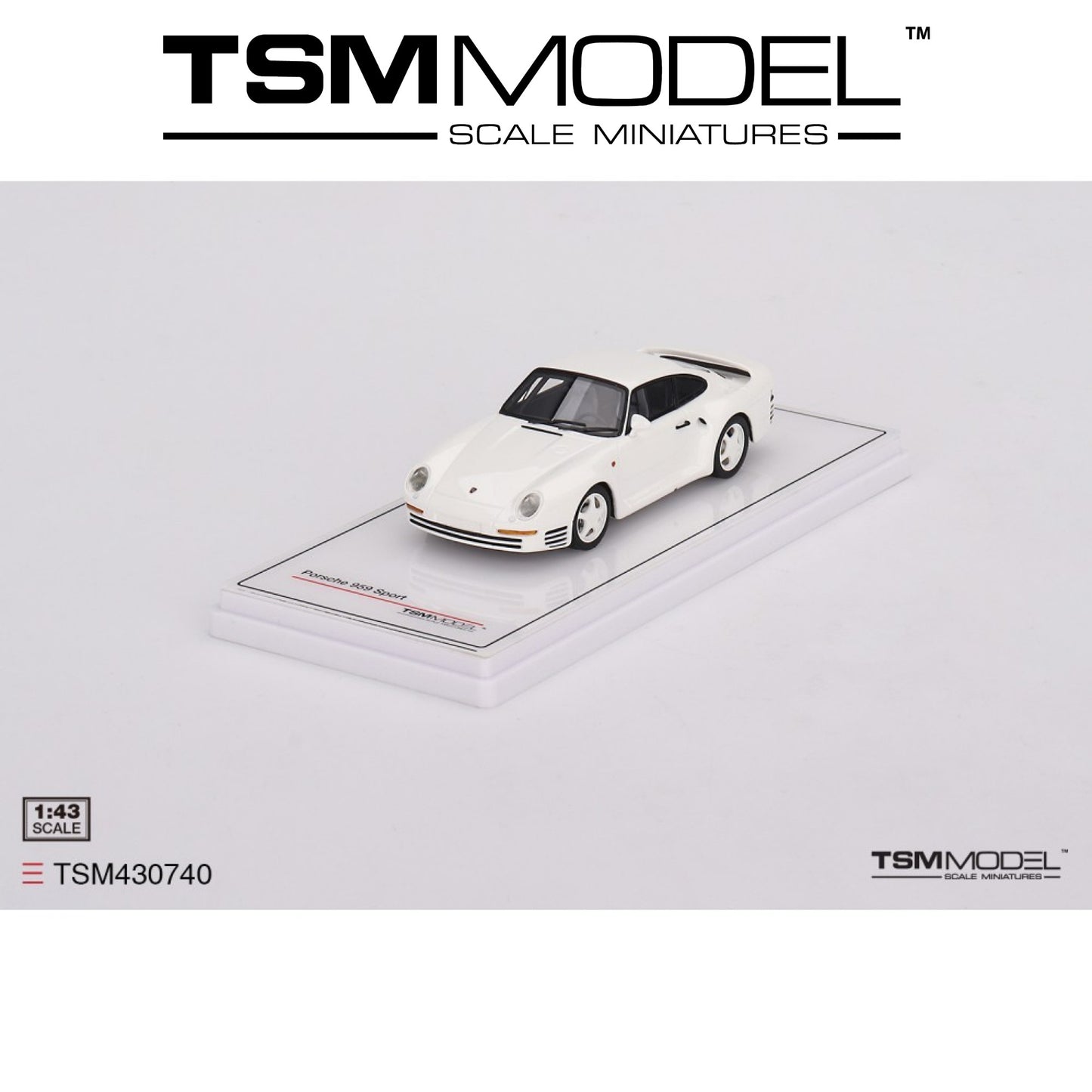 TSM MODEL Porsche 959 Sport Grand Prix White 1:43 - TSM430740