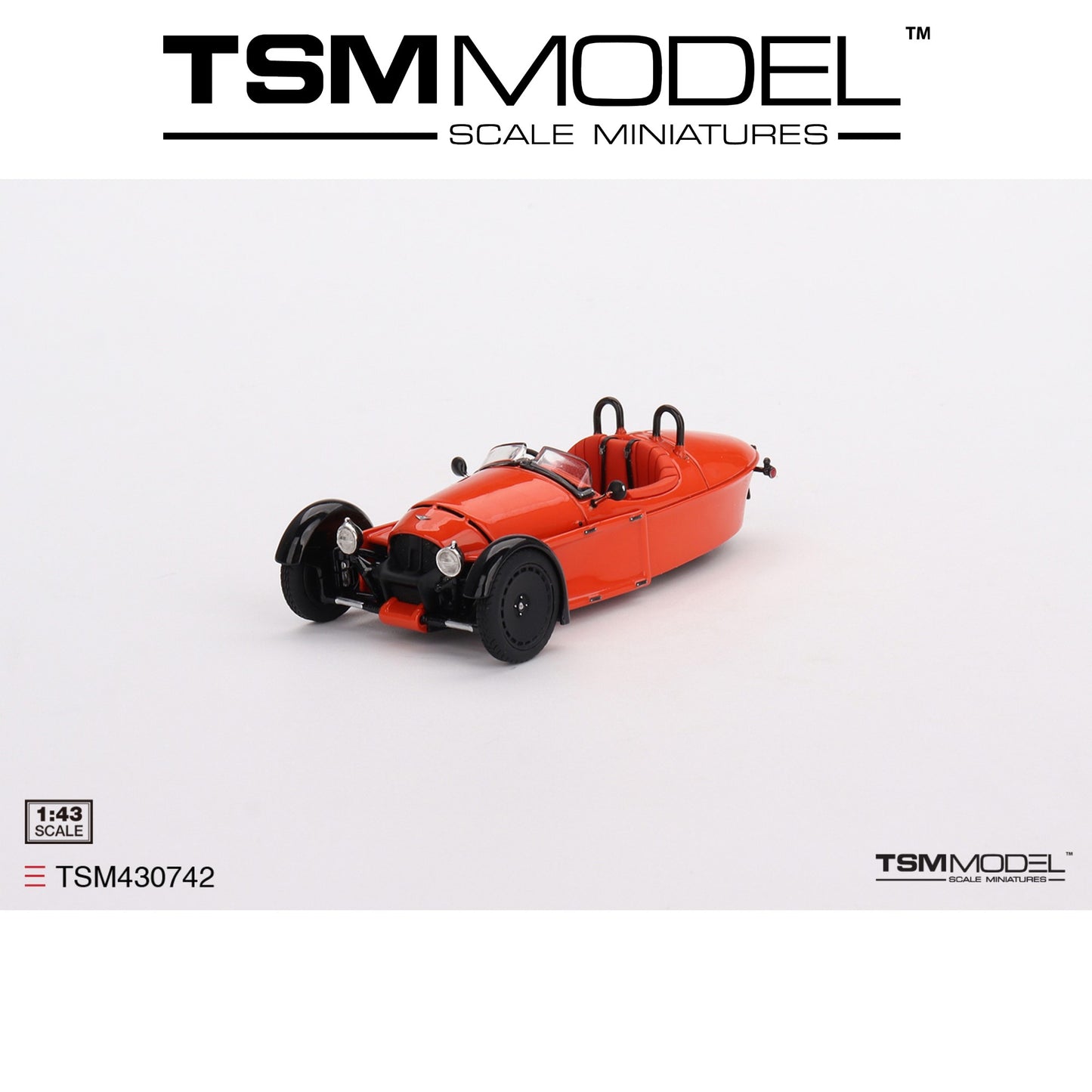 TSM MODEL Morgan Super 3 Coral Orange 1:43 - TSM430742