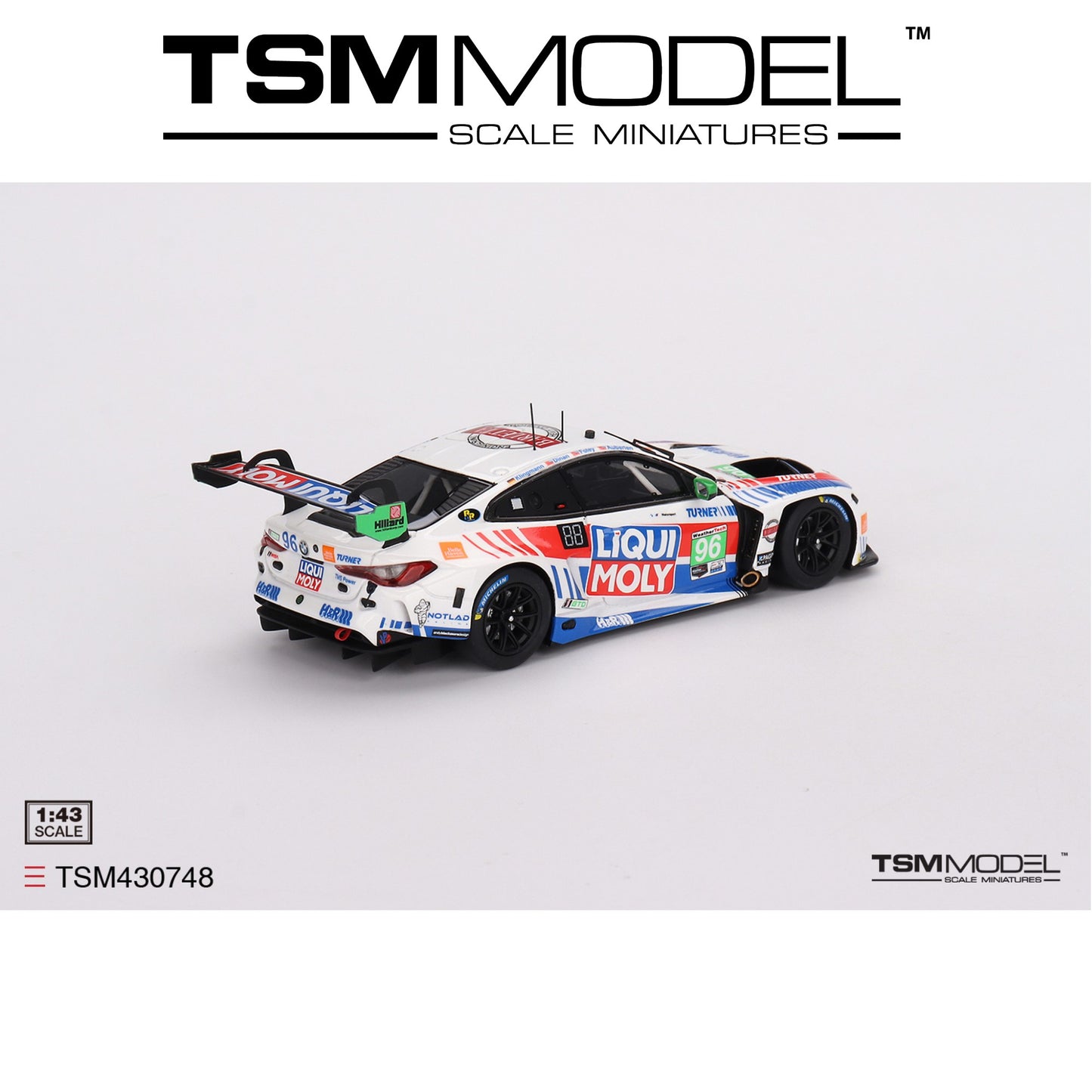 TSM MODEL BMW M4 GT3 #96 IMSA 2023 Sebring 12 Hrs GTD 2nd Place 1:43 - TSM430748