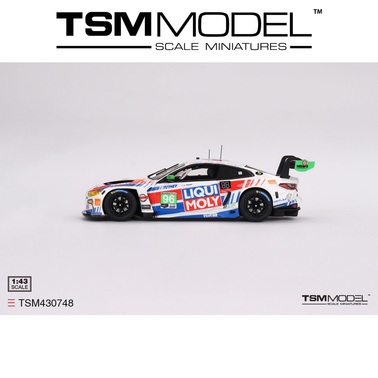 TSM MODEL BMW M4 GT3 #96 IMSA 2023 Sebring 12 Hrs GTD 2nd Place 1:43 - TSM430748