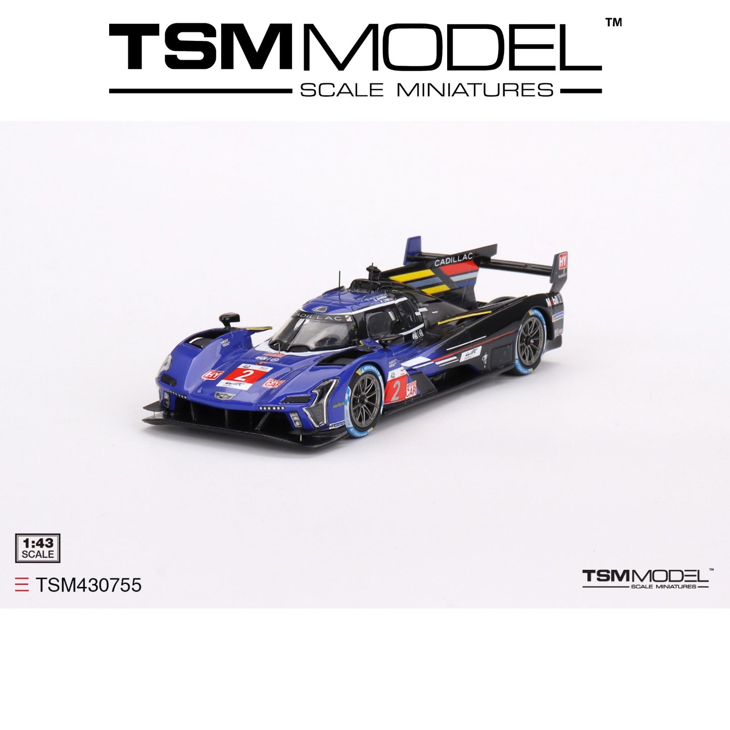 TSM MODEL Cadillac V-Series.R #2 Cadillac Racing 2023 Le Mans 24 Hrs 3rd Place 1:43 - TSM430755