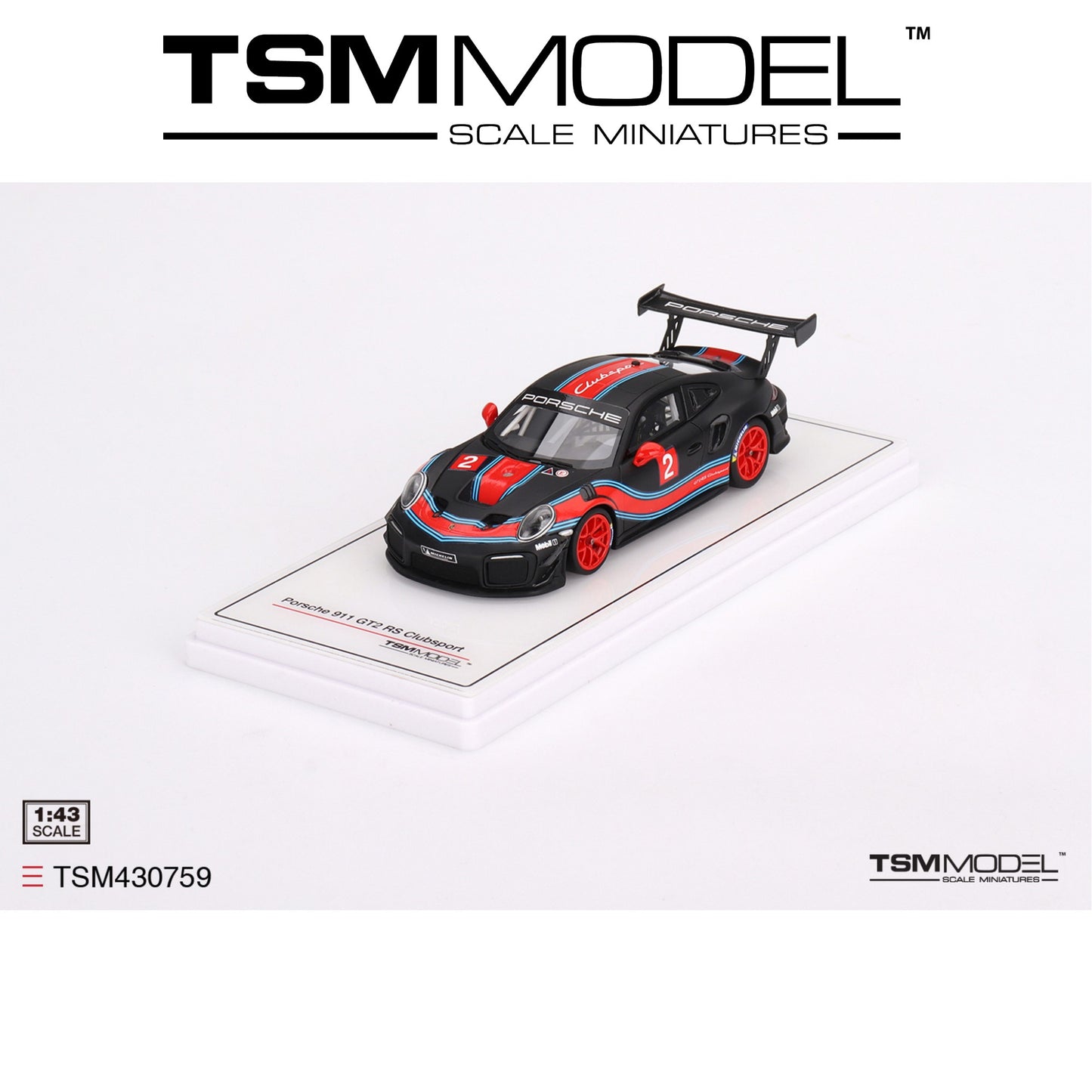 TSM MODEL Porsche 911 GT2 RS Clubsport Presentation 1:43 -  TSM430759