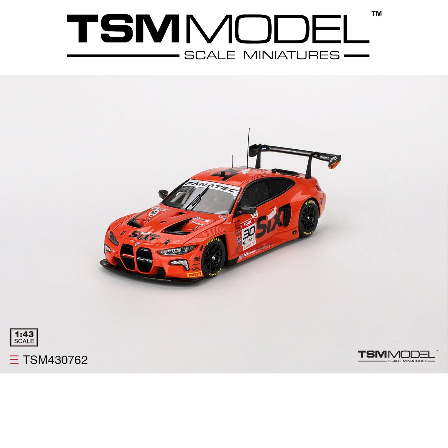 TSM MODEL BMW M4 GT3 #30 BMW M Team WRT 2023 IGTC INDY 8 Hrs Winner 1:43 -  TSM430762