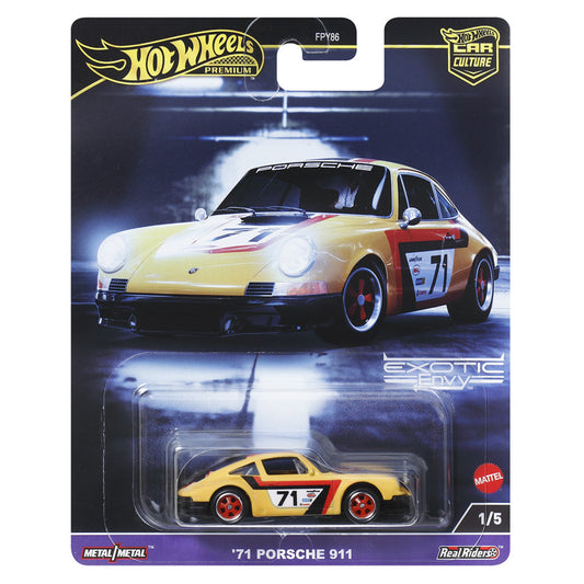 HOT WHEELS Premium Car Culture '71 Porsche 911 - Exotic Envy 1/5 1:64 - HKC80