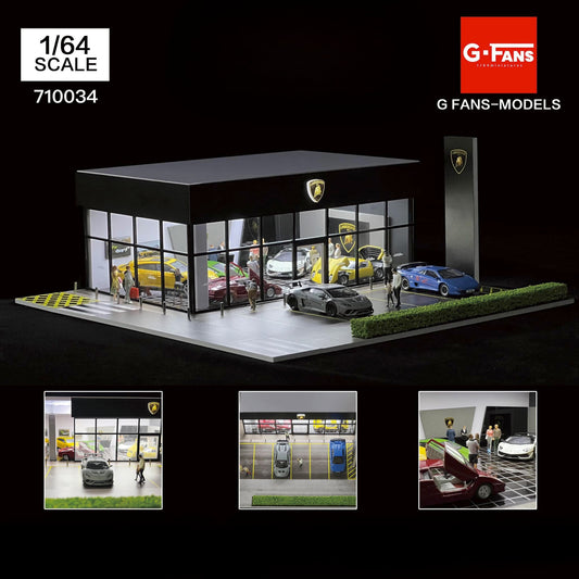 G-Fans Diorama 1:64 - Lamborghini Dealership