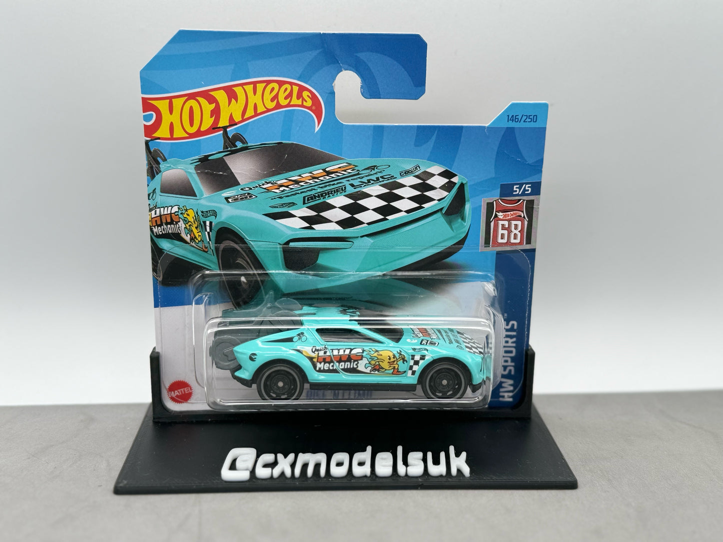 Scratch & Dent - 2023 HOT WHEELS Rise 'n Climb 146/250 HW Sports 5/5 TREASURE HUNT 1:64 - HKL03