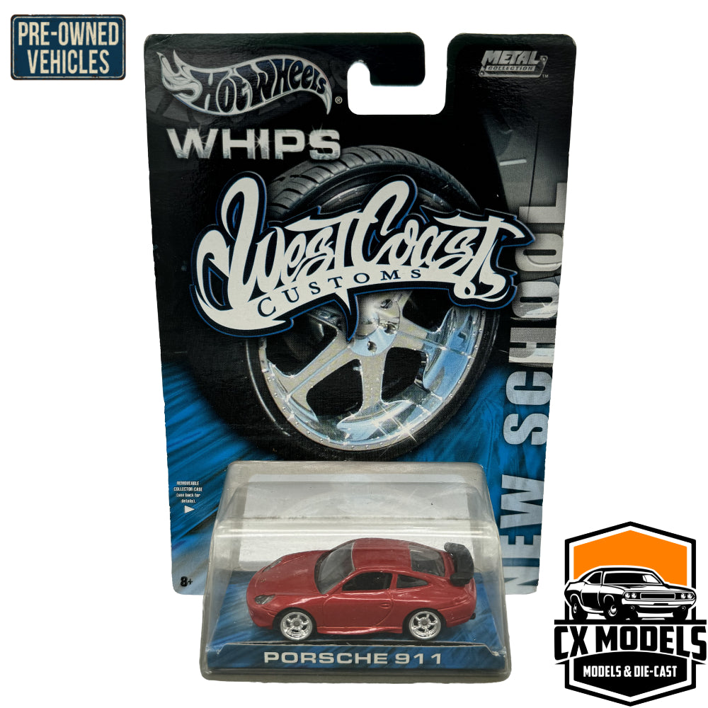 HOT WHEELS Whips - West Coast Customs Porsche 911 1:64 - New School - C2658