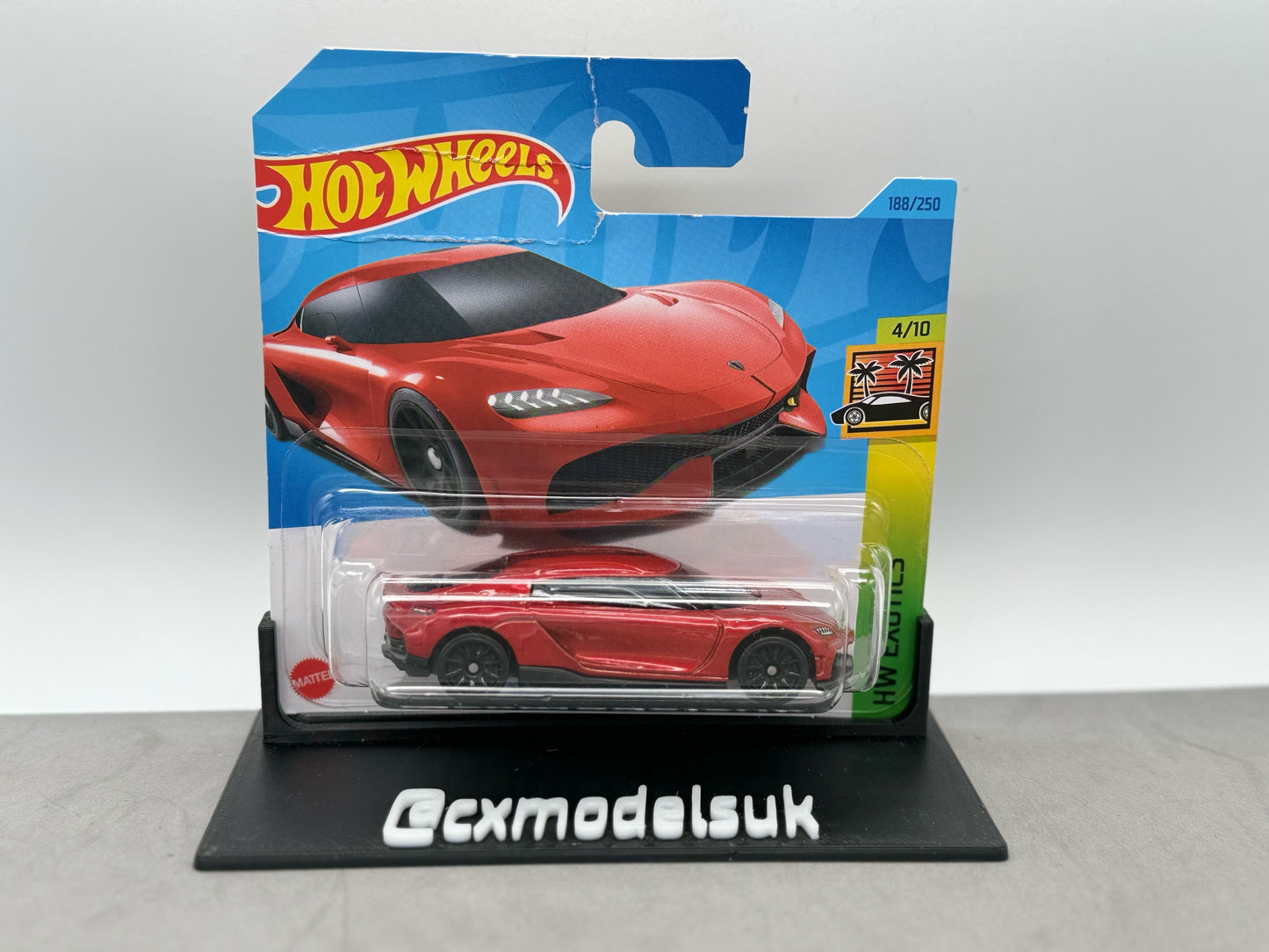 Scratch & Dent - 2023 HOT WHEELS Koenigsegg Gemera 188/250 HW Exotics 4/10 1:64 - HKK56