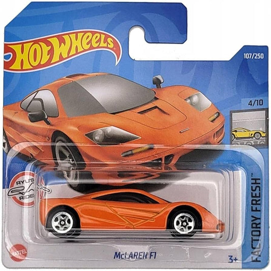 2022 HOT WHEELS McLaren F1 Orange 107/250 Factory Fresh 4/10 1:64 - HCX13